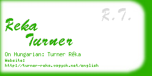 reka turner business card